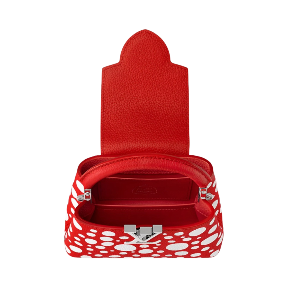 루이비통 x 야요이 쿠사마 카퓌신 미니 레드 화이트(Louis Vuitton x YK Capucines Mini Red White) - 4