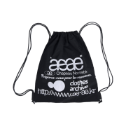 AEAE Web Logo Gym Sack Black