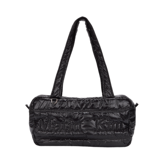 마뗑킴 포우 레더 하프 문 미들 패딩 백 스카이 | Matin Kim | KREAM