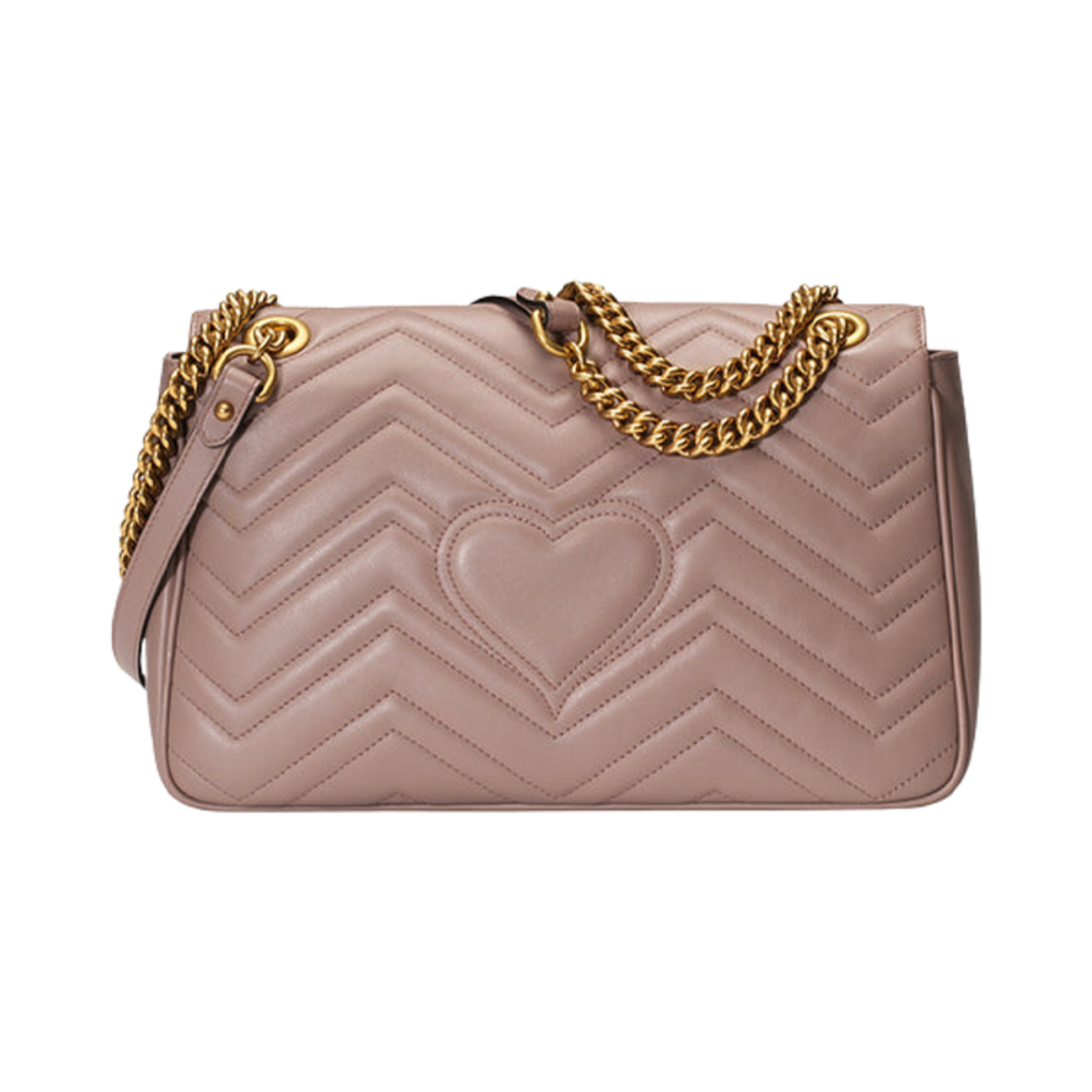구찌 GG 마몽 마틀라세 미디움 숄더백 더스티 핑크(Gucci GG Marmont Matelasse Medium Shoulder Bag Dusty Pink) - 2