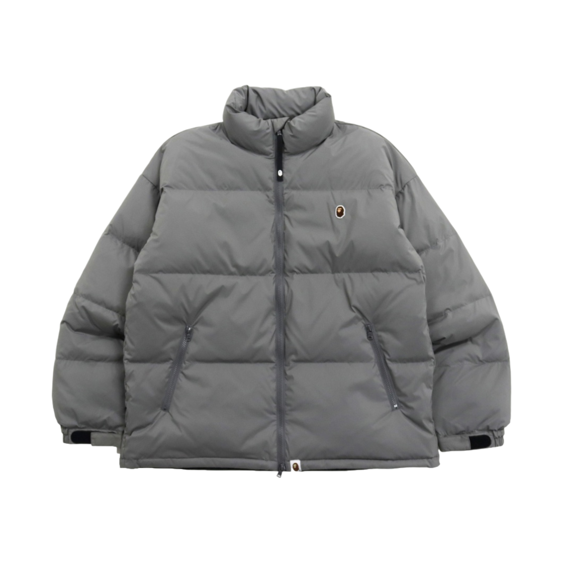 베이프 원포인트 루즈 핏 다운 자켓 그레이(BAPE One Point Loose Fit Down Jacket Grey) - 1