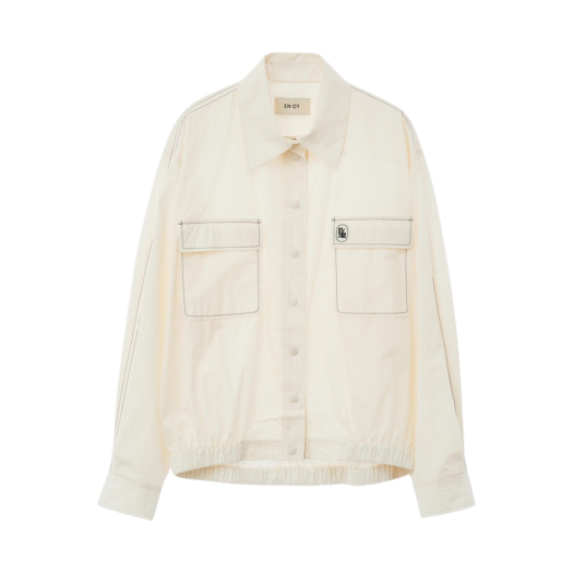 BCSSBL003CR En Or Women Stitch Blouson Shirt Cream