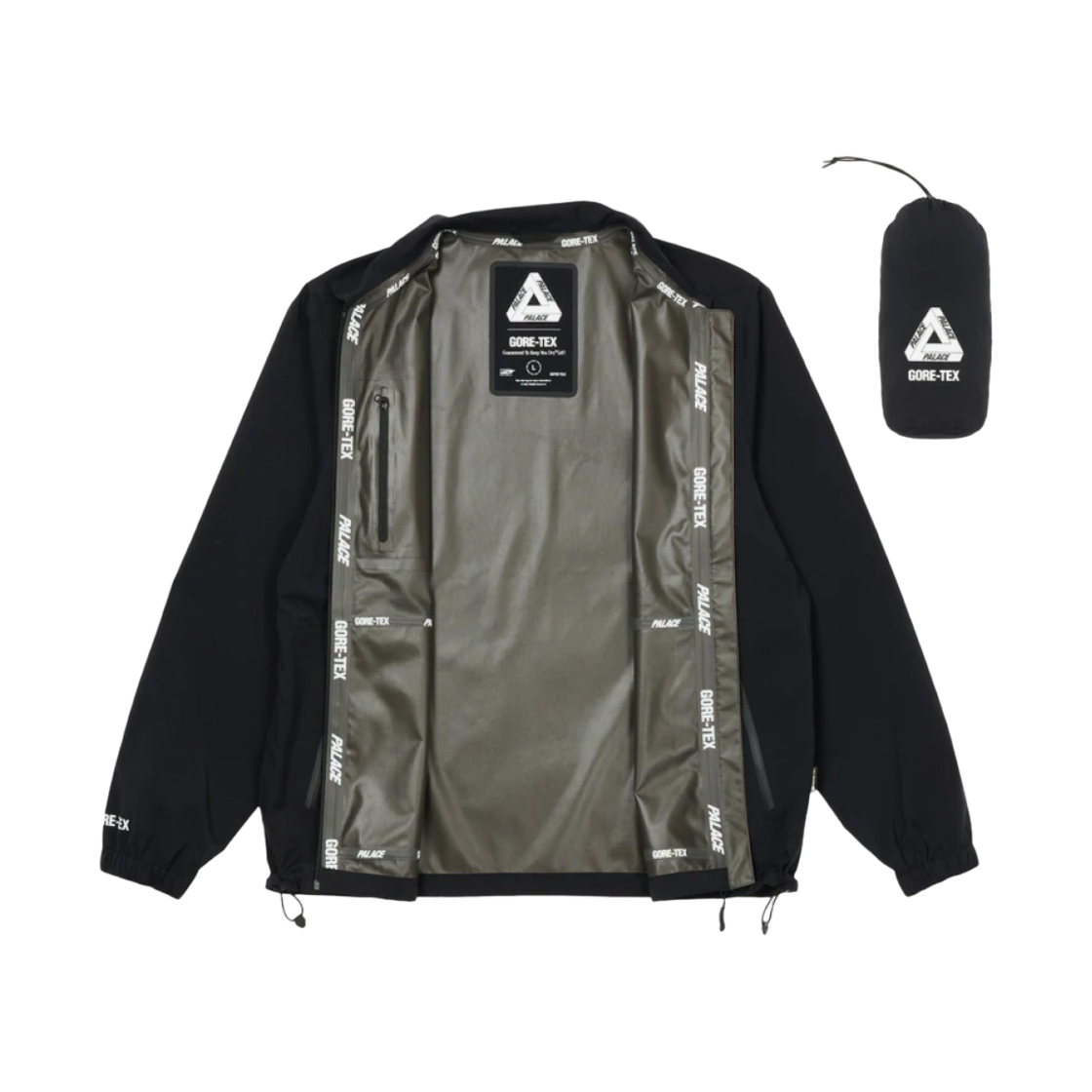 팔라스 고어텍스 팩라이트 코치 자켓 블랙 - 22SS(Palace Gore-Tex Paclite Coach Jacket Black - 22SS) - 2