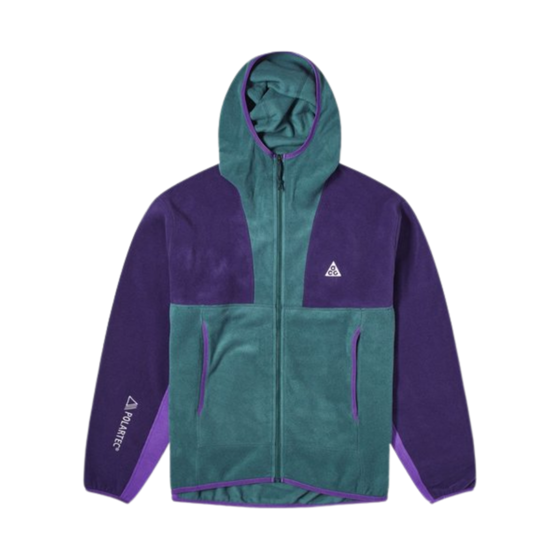 나이키 ACG 폴라텍 울프 트리 풀 집 탑 딥 정글 퍼플 잉크 - 아시아(Nike ACG Polartec Wolf Tree Full Zip Top Deep Jungle Purple Ink - Asia)