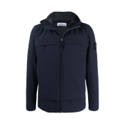 Stone Island 41427 Soft Shell Hooded Jacket Navy Blue - 21FW