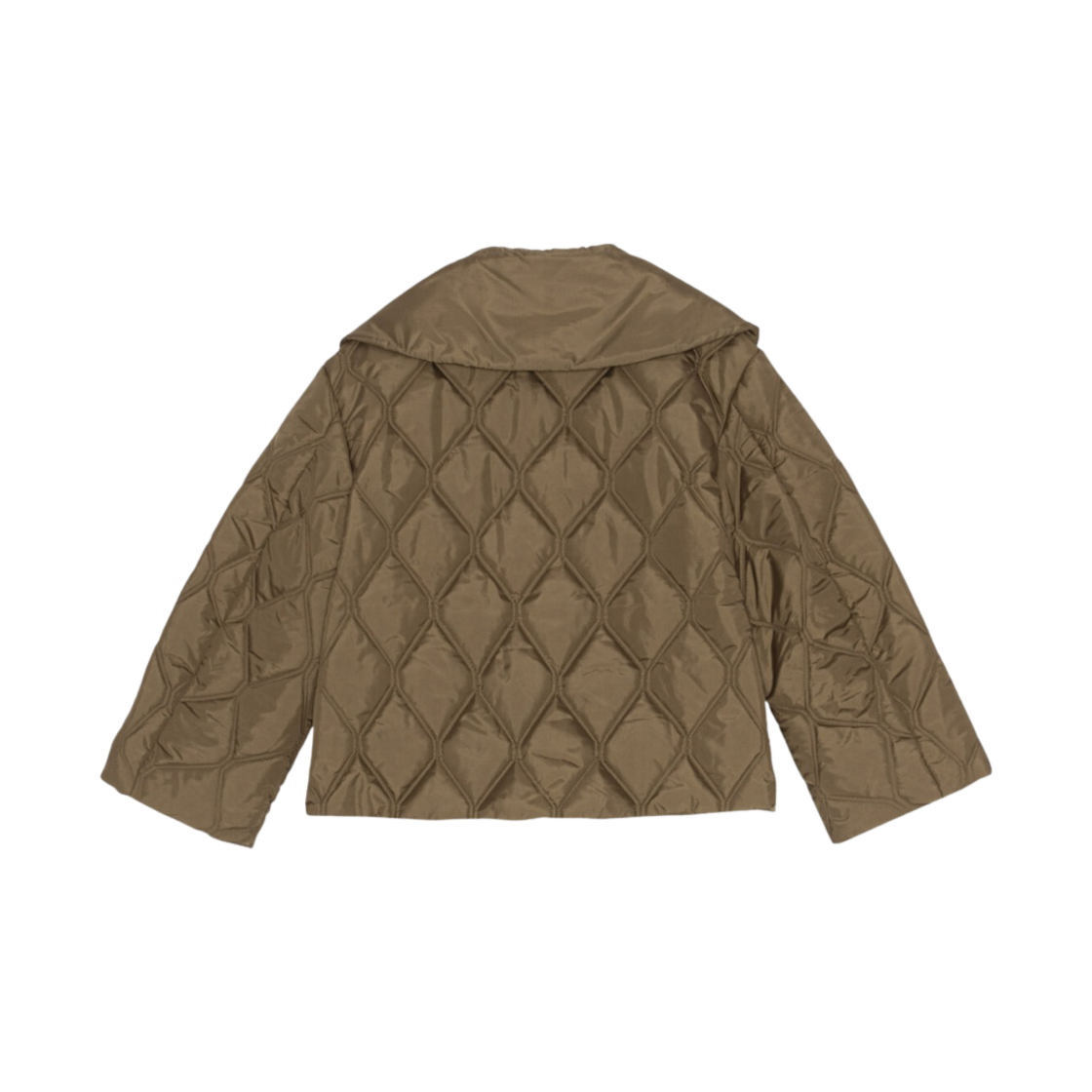 (W) 가니 립스탑 퀼트 자켓 티크((W) Ganni Ripstop Quilt Jacket Teak) - 2