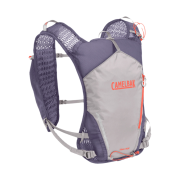 (W) Camelbak Trail Run Vest Silver Dusk Purple (With Set of 2 500ml Quick Stow Flasks)