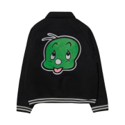 Darkr8m Studio x Dooly Dooly Varsity Jacket Black