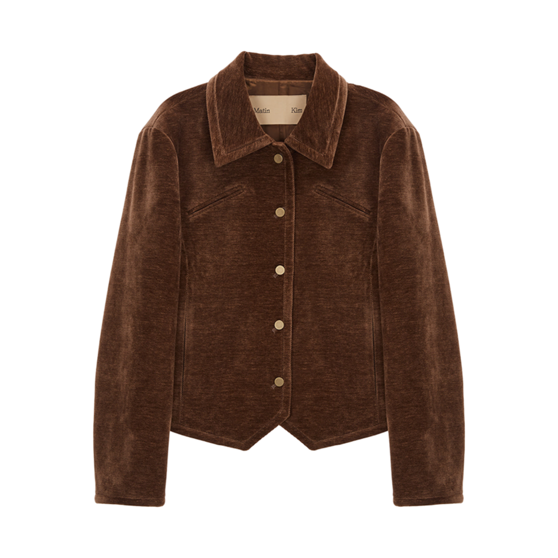 (W) 마뗑킴 코듀로이 웨스턴 자켓 브라운((W) Matin Kim Corduroy Western Jacket Brown) - 1