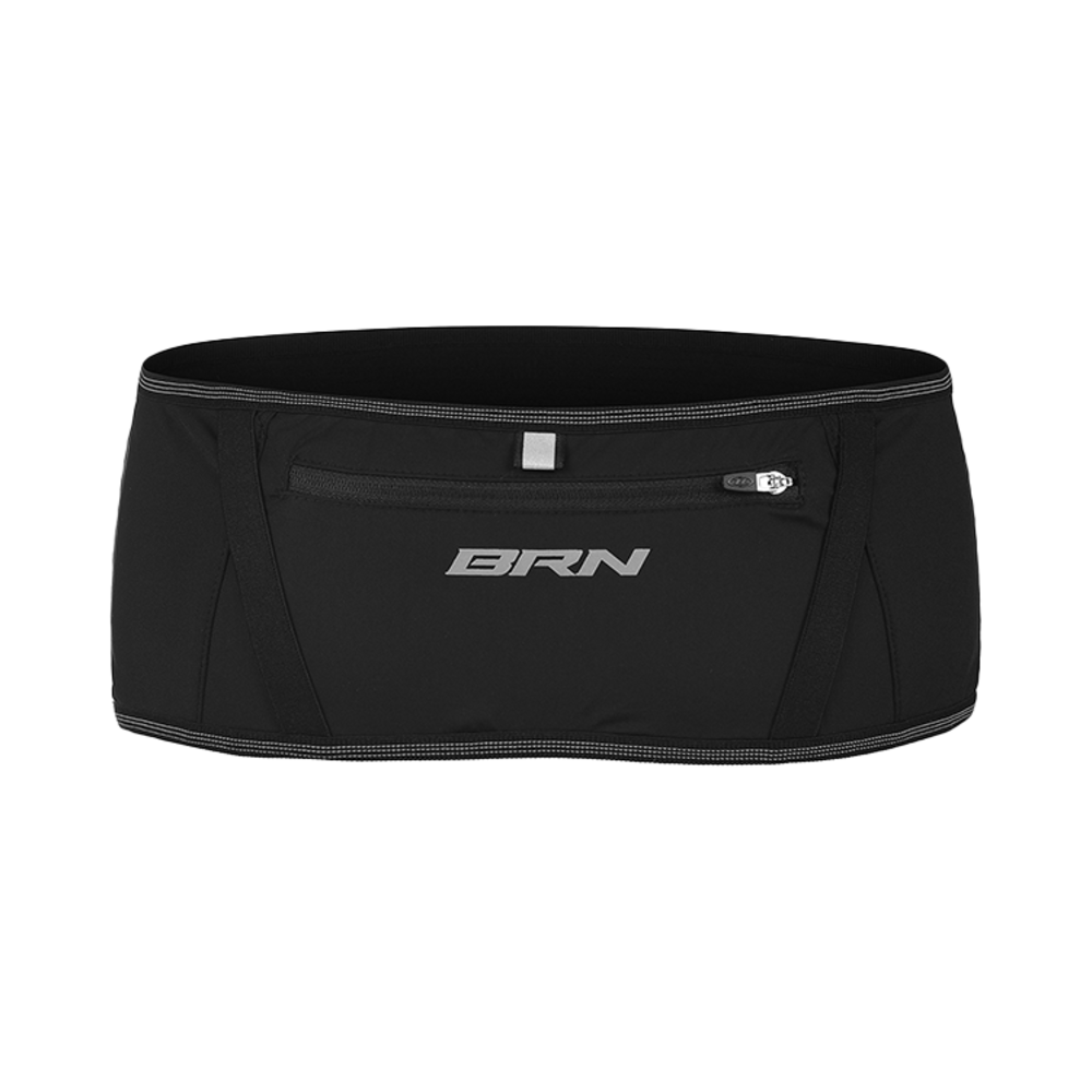 BG1UAC474BK BORN TO WIN Reflective Running Belt Black