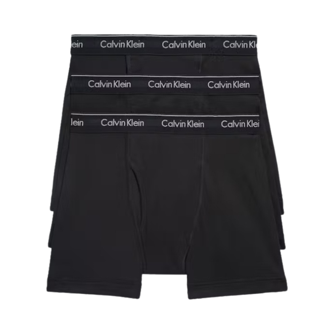 캘빈 클라인 코튼 클래식 3팩 박서 브리프 블랙(Calvin Klein Cotton Classics 3-Pack Boxer Briefs Black)