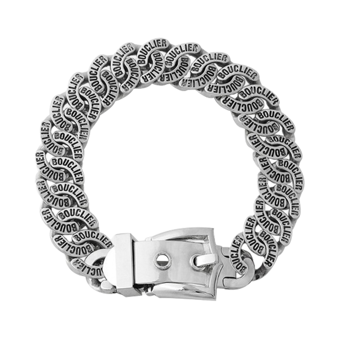 BOUCLIER-030 Bouclier Loop Chain Buckle Necklace