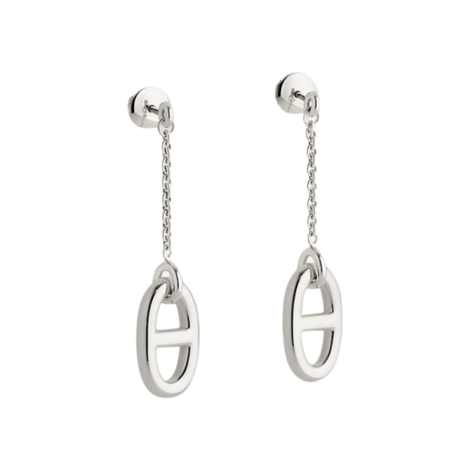 (W) Hermes Medium Farandole Earrings Sterling Silver