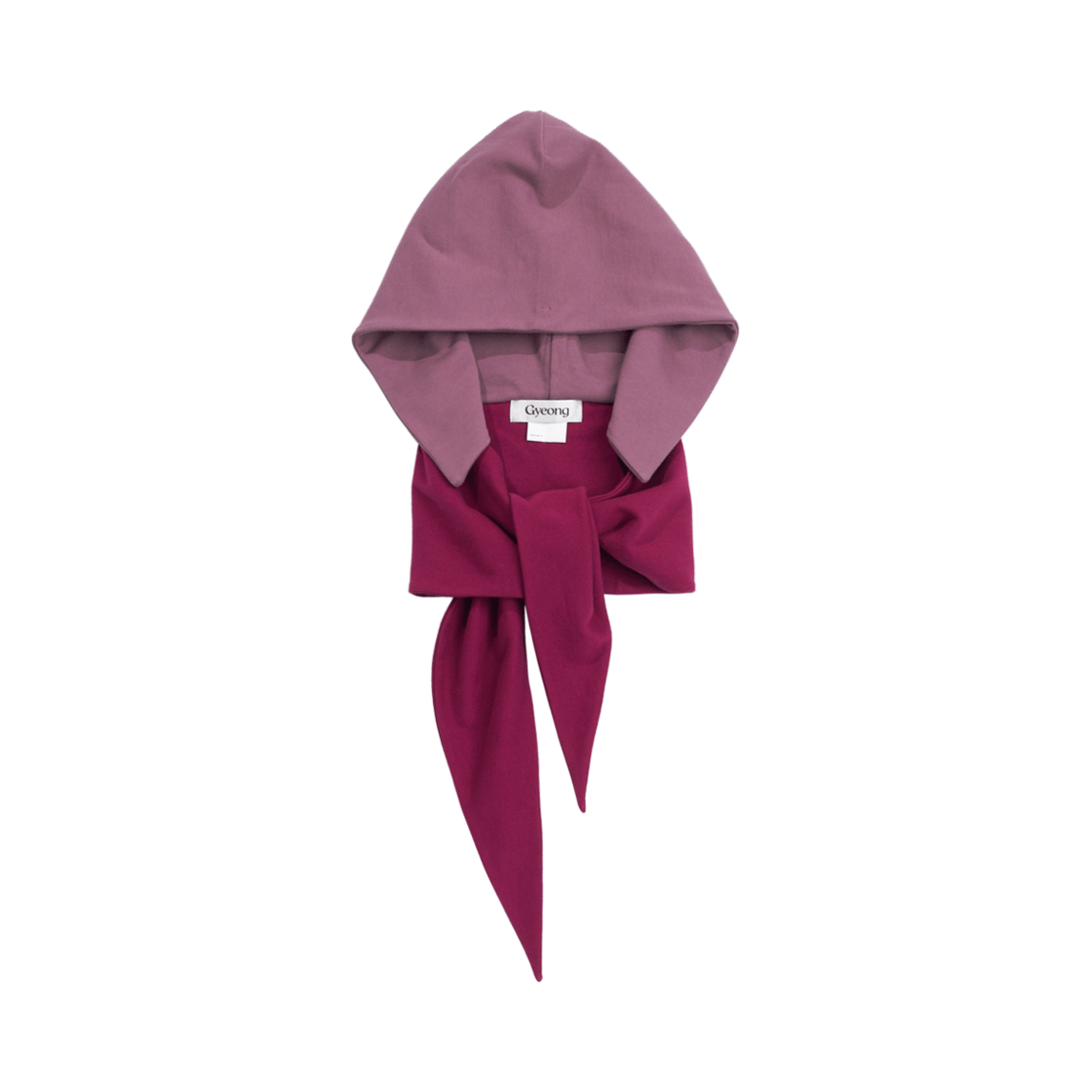 GY51AC001PP Gyeong Tie Hooded Pink & Purple