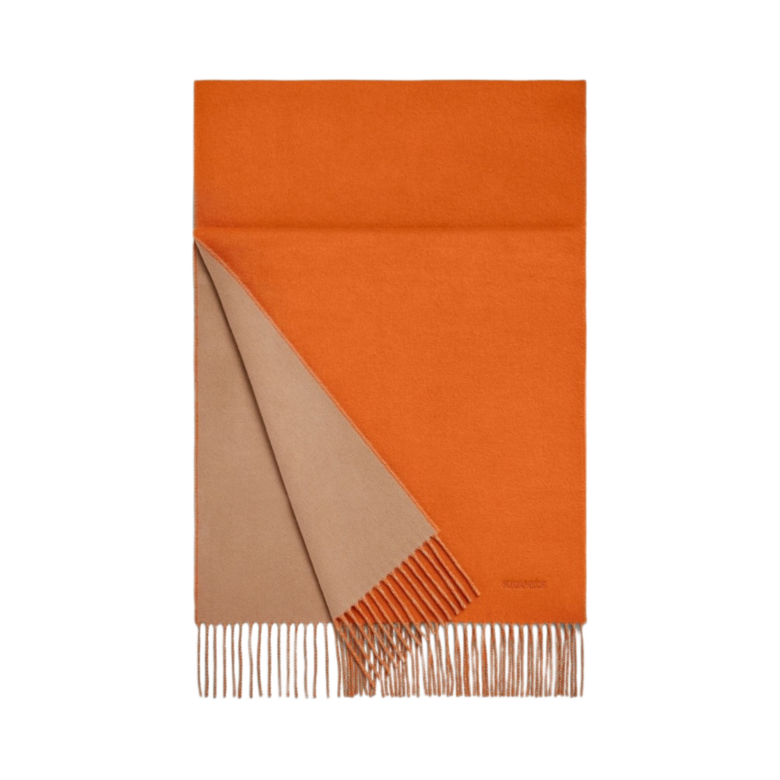 에르메스 렉토 베르소 머플러 오랑쥬 보이테 데제르(Hermes Recto Verso Muffler Orange Boite Desert)