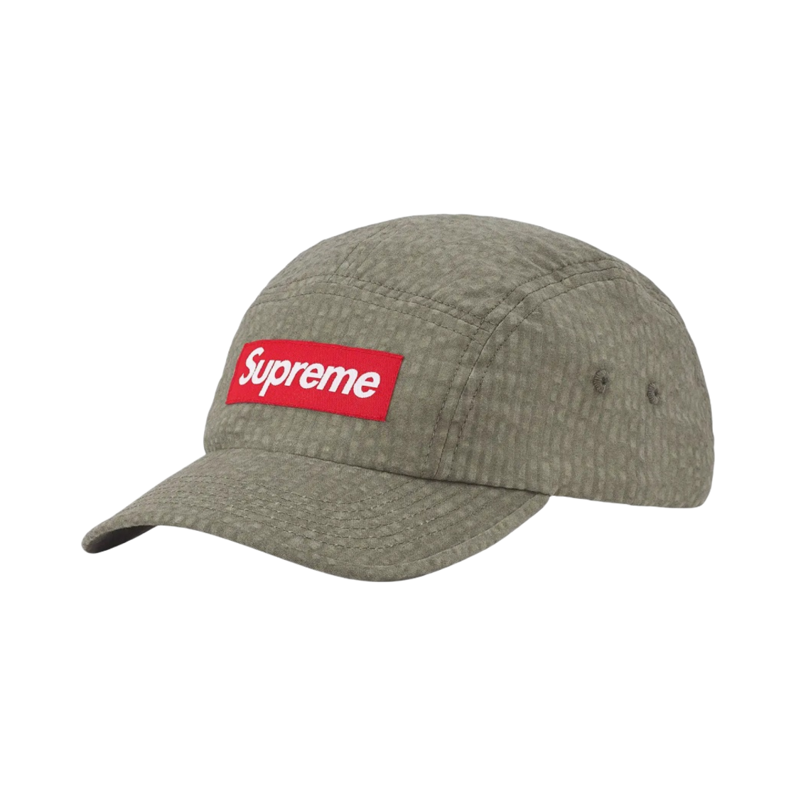 슈프림 워시드 시어서커 캠프캡 토프 - 22SS(Supreme Washed Seersucker Camp Cap Taupe - 22SS) - 1