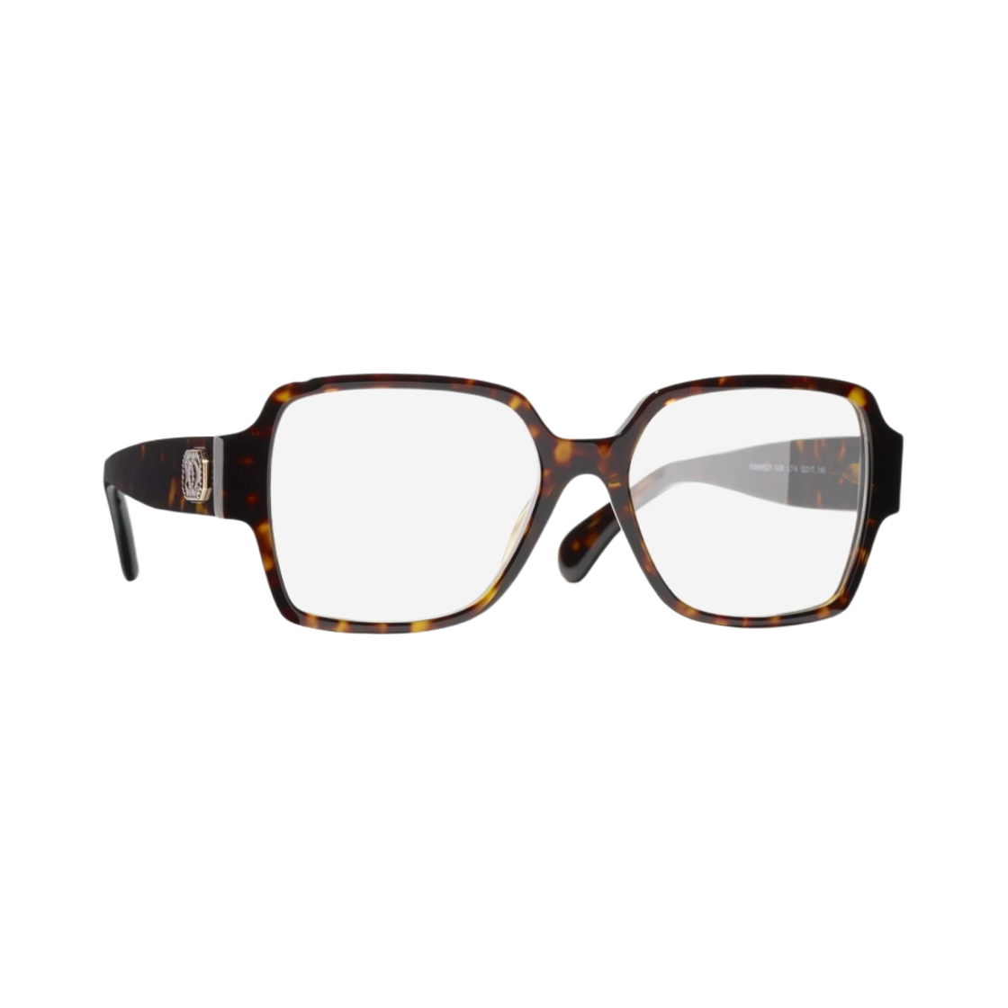 샤넬 스퀘어 프레임 아세테이트 & 다크 톨토이즈(Chanel Square Eyeglasses Acetate & Dark Tortoise) - 2