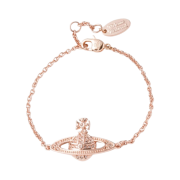 Vivienne Westwood Mini Bas Relief Chain Bracelet Pink Gold