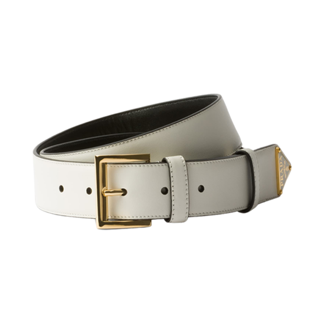 1CC545-8NQ-F097W Prada Leather Belt White