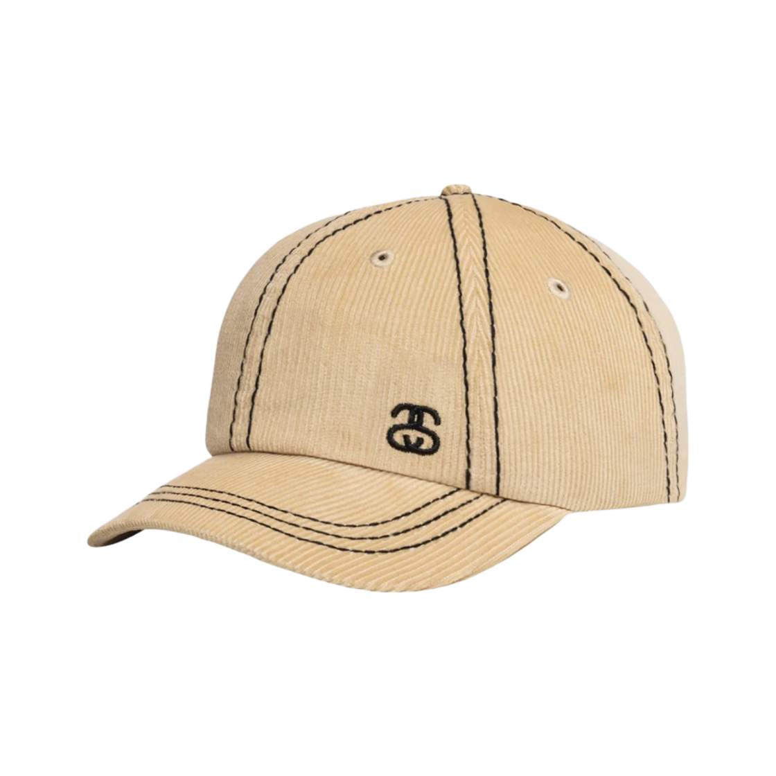 스투시 로우 프로파일 SS 링크 스티치 스트랩백 크림(Stussy Low Profile SS-Link Stiched Strapback Cream) - 2