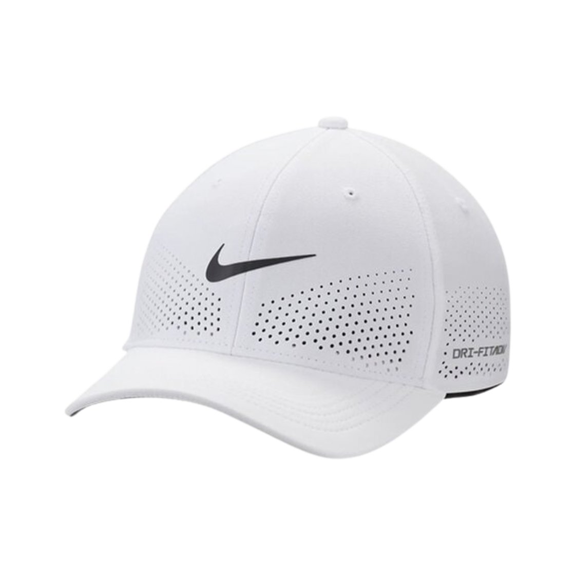 FB5633-100 Nike Dry Fit ADV Rise Stretch Swoosh Flex Cap White