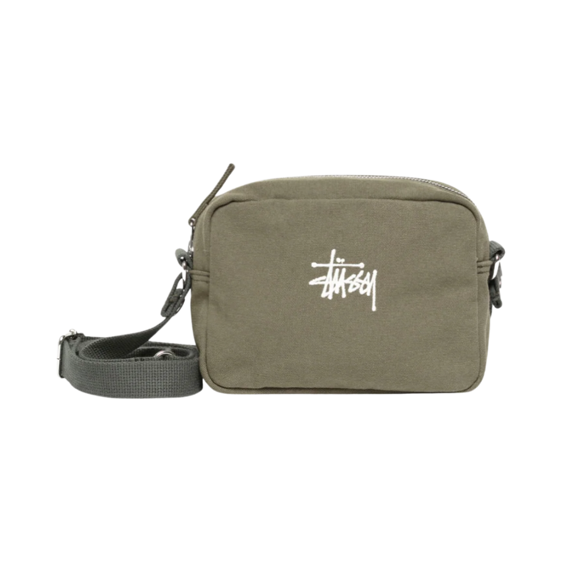 스투시 캔버스 파우치 그린