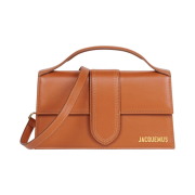 Jacquemus Le Grand Bambino Crossbody Flap Bag Light Brown