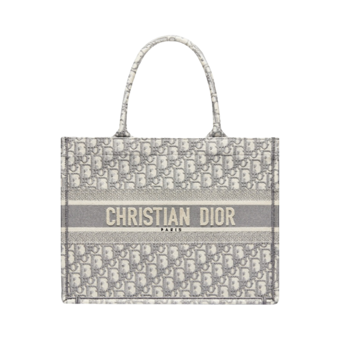 디올 미디움 북 토트백 그레이 디올 오블리크 자수(Dior Medium Book Tote Grey Dior Oblique Embroidery)