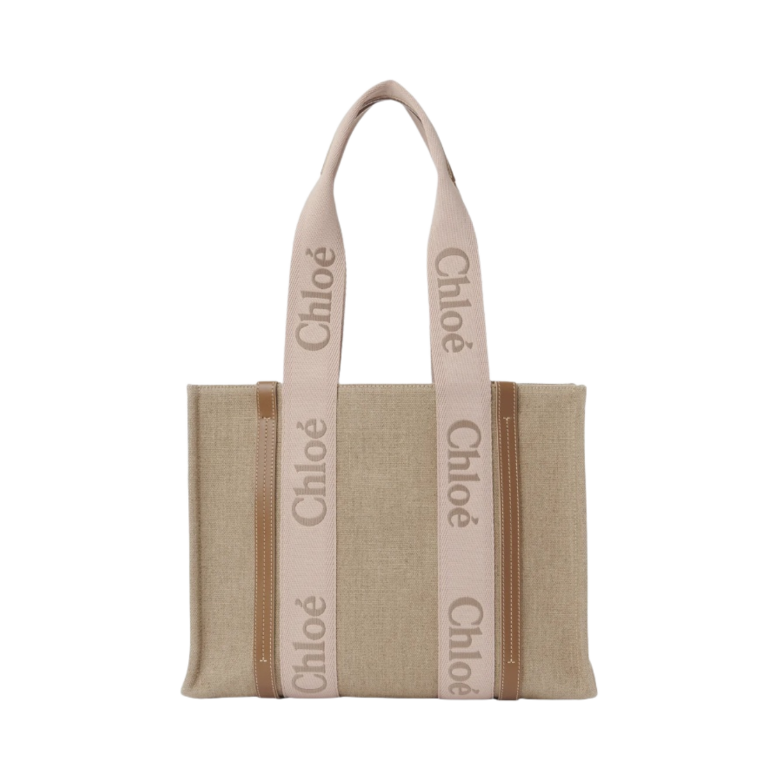 끌로에 우디 미디움 토트백 블러쉬 베이지(Chloe Woody Medium Tote Bag Blushy Beige)