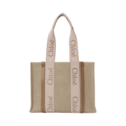 Chloe Woody Medium Tote Bag Blushy Beige