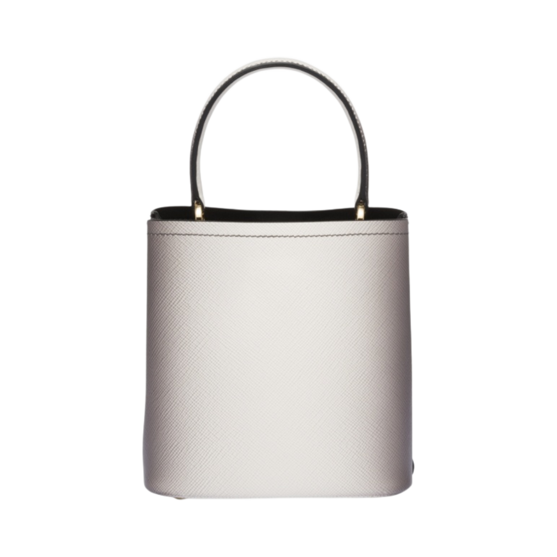프라다 스몰 프라다 파니에 사피아노 레더 백 그라디언트 화이트(Prada Small Prada Panier Saffiano Leather Bag Gradient White) - 2