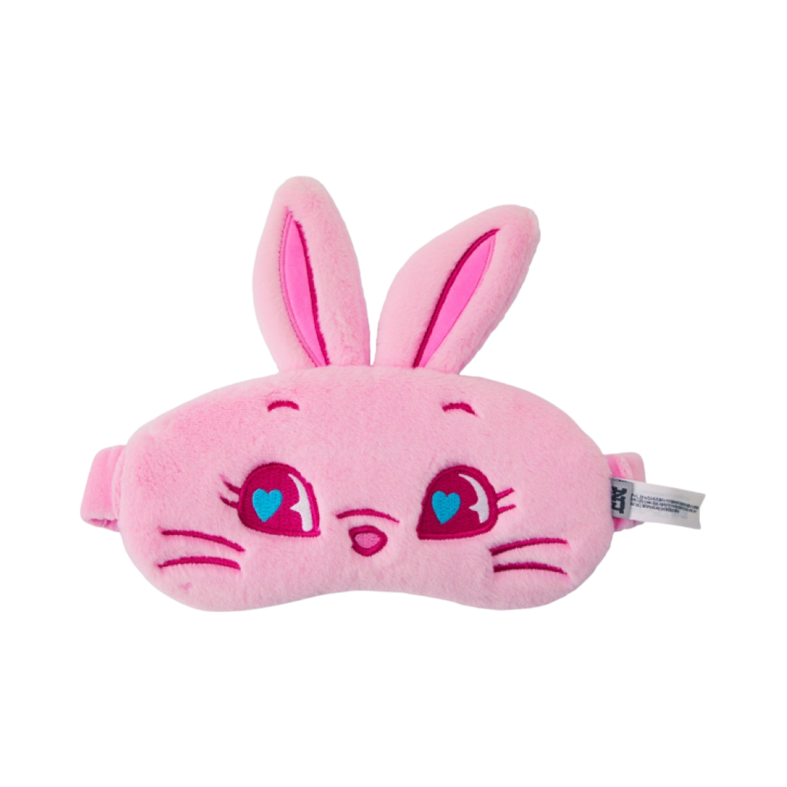 - NewJeans Tokki Plush Sleep Mask Pink