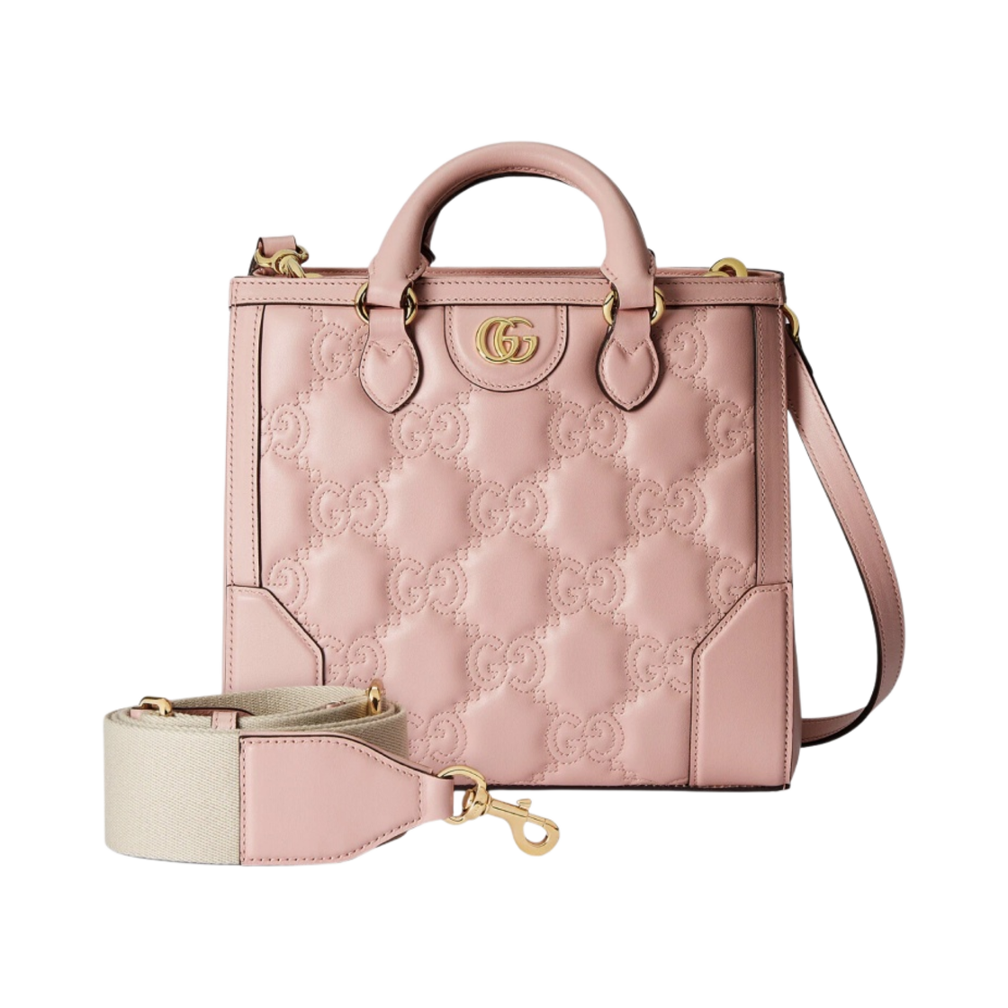 구찌 GG 마틀라세 미니 탑 핸들백 핑크(Gucci GG Matelasse Mini Top Handle Bag Pink) - 2