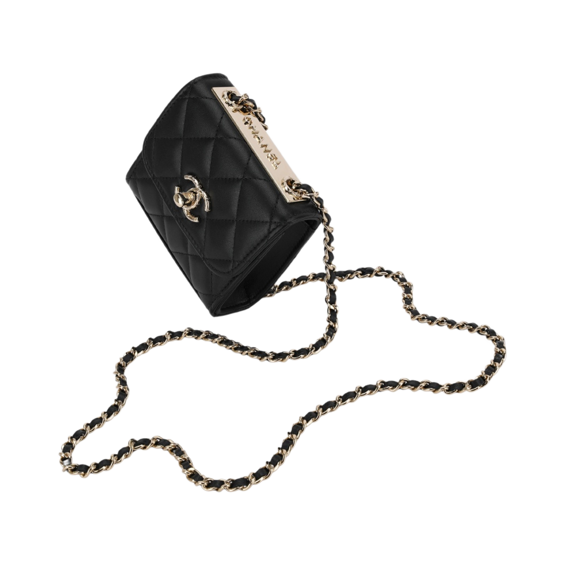 샤넬 체인 미니백 램스킨 & 골드 메탈 블랙(Chanel Clutch With Chain Lambskin & Gold Black) - 3
