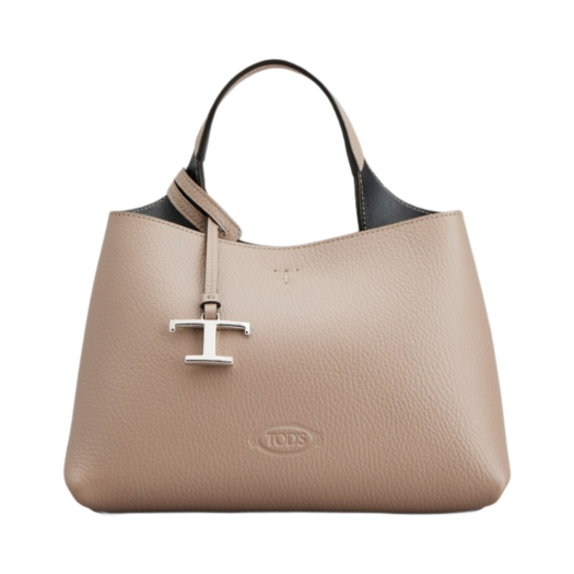 Tod's Leather Micro Bag Natural Black