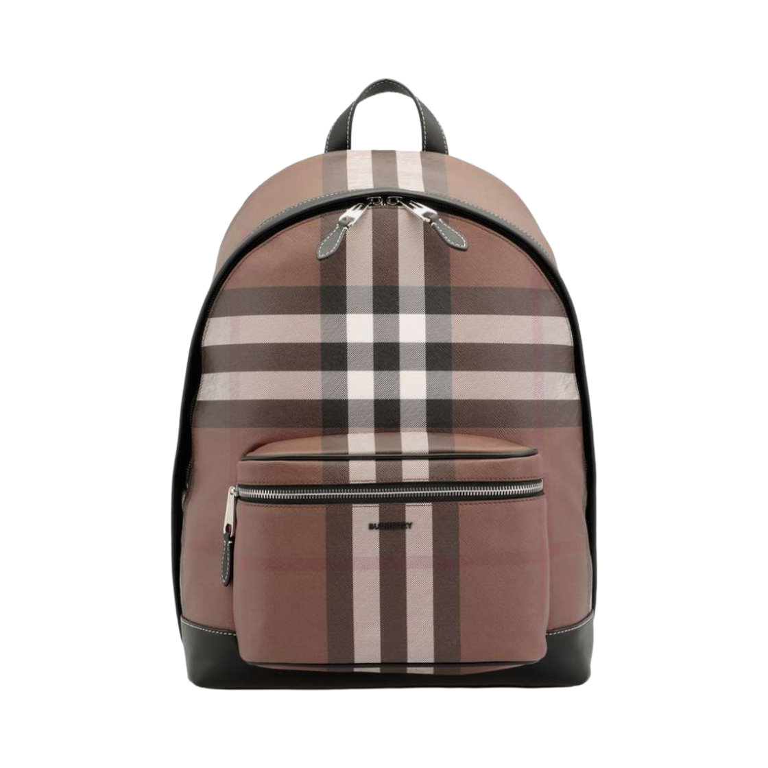 버버리 체크 JETT 캔버스 백팩 다크 버치 브라운(Burberry Check JETT Canvas Backpack Dark Birch Brown)