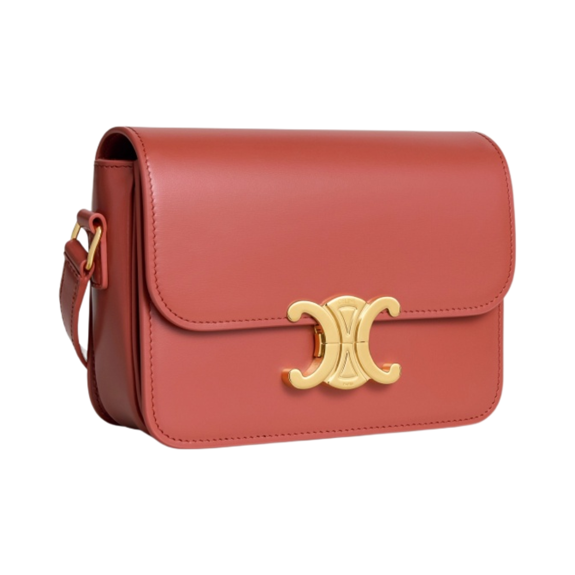 셀린느 틴 트리옹프 백 샤이니 카프스킨 레드 캐년(Celine Teen Triomphe Bag in Shiny Calfskin Red Canyon) - 2