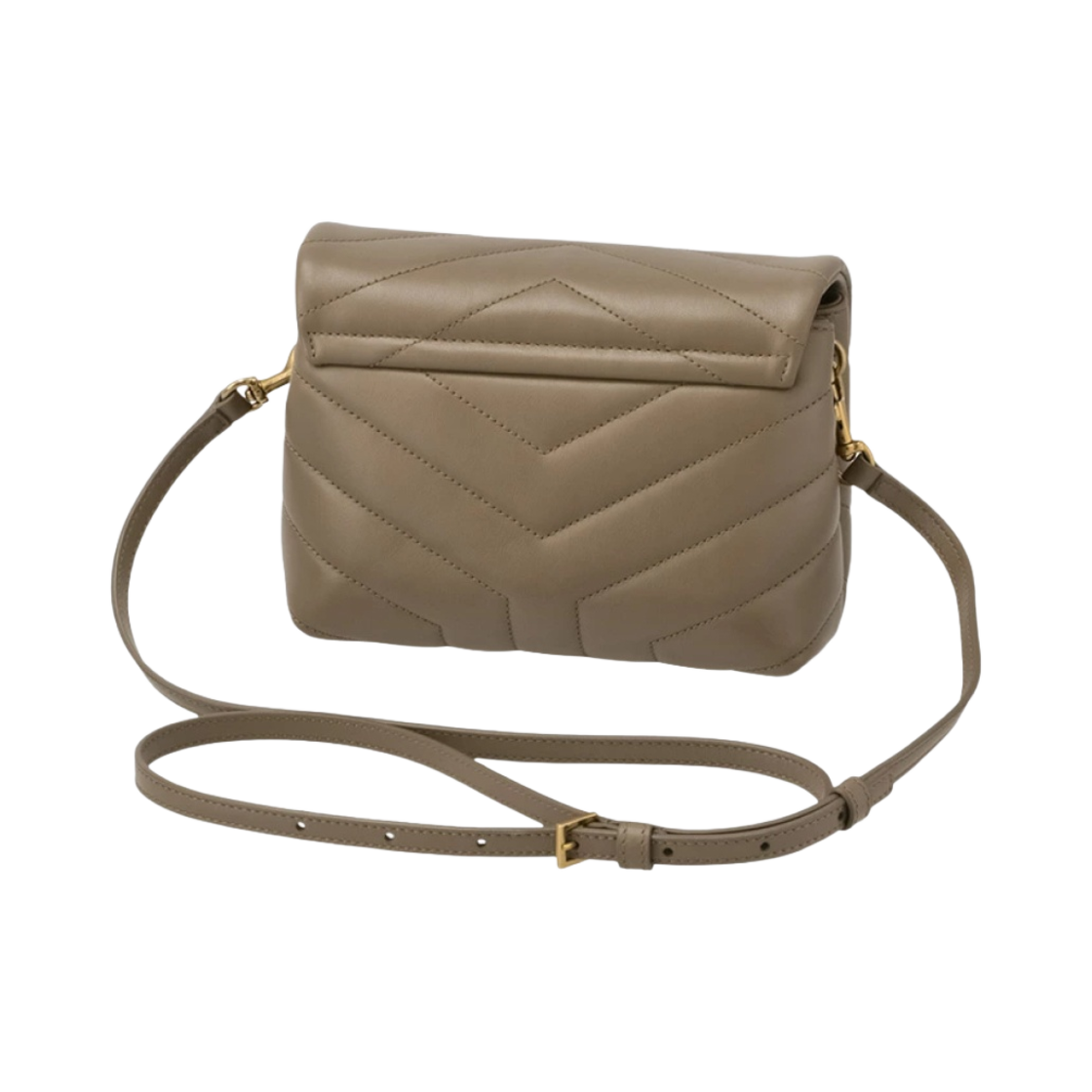 생로랑 마틀라세 Y 레더 루루 토이 스트랩백 토프(Saint Laurent Loulou Toy Strap Bag in Matelasse Y Leather Taupe) - 2