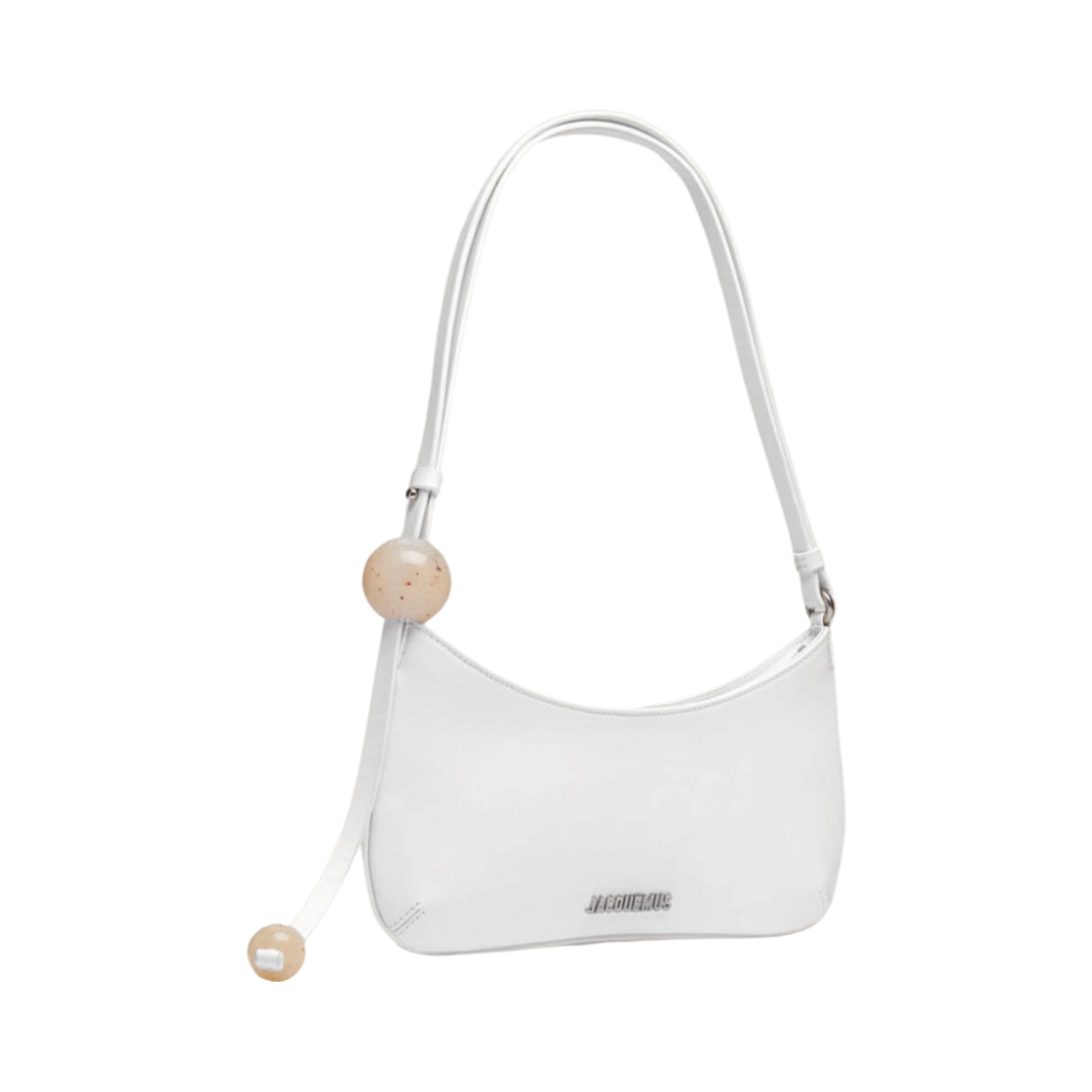 자크뮈스 르 비쥬 펄 비디드 숄더백 화이트(Jacquemus Le Bisou Perle Beaded Shoulder Bag White) - 2