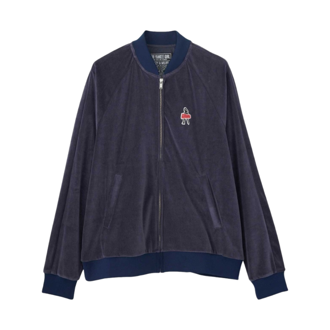 히스테릭 글래머 빅슨 걸 패치 점퍼 네이비(Hysteric Glamour Vixen Girl Patch Jumper Navy) - 1