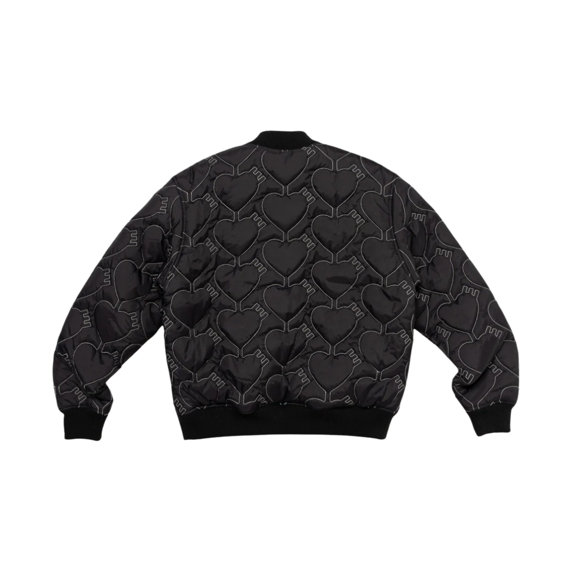 휴먼 메이드 하트 퀼팅 자켓 블랙(Human Made Heart Quilting Jacket Black) - 2