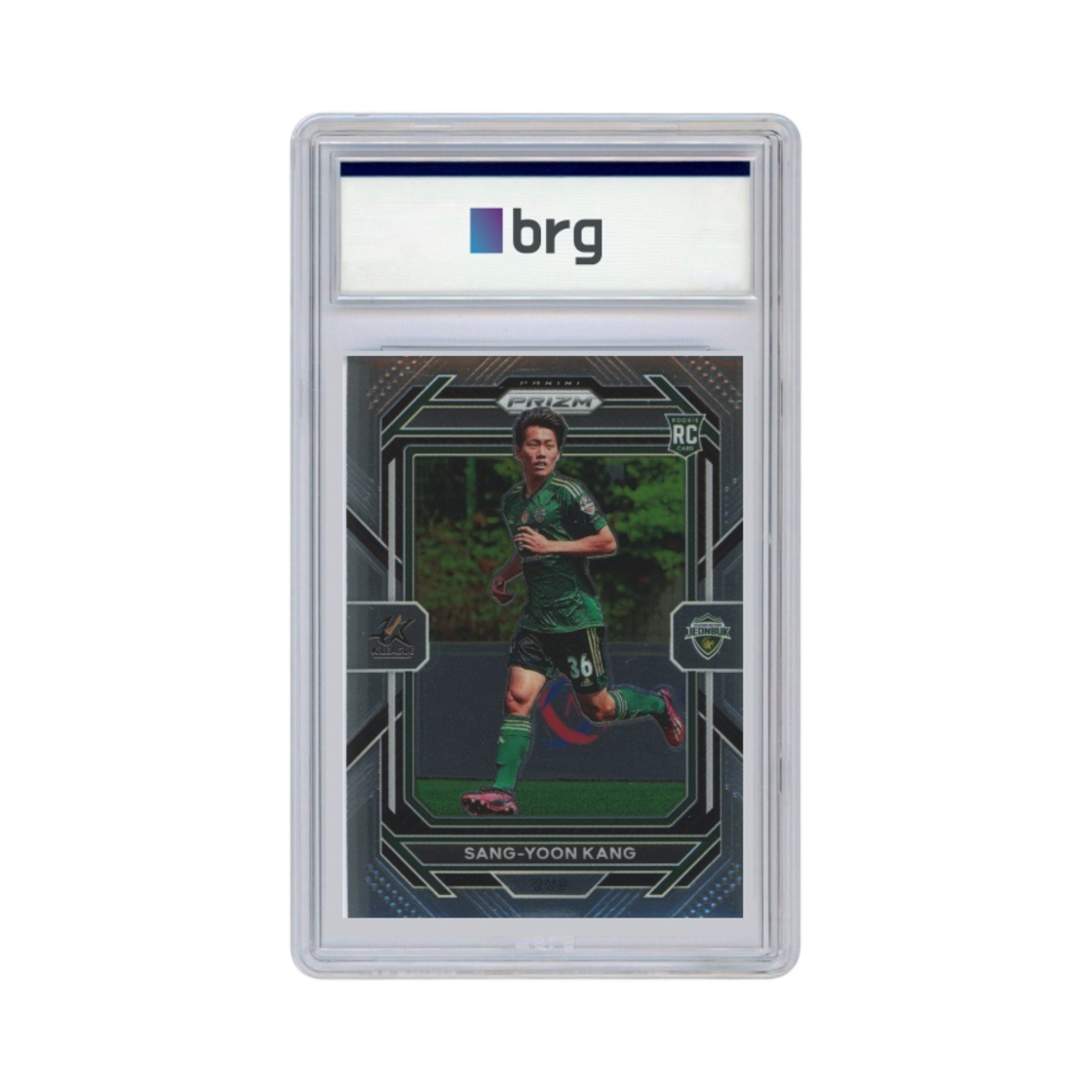 파니니 프리즘 K 리그 K 리그 1 #103 전북 현대 모터스 강상윤 베이스 축구 카드 2023(Panini Prizm K League K League 1 #103 Jeonbuk Hyundai Motors KangSang Yoon Base Soccer Card 2023) - 1