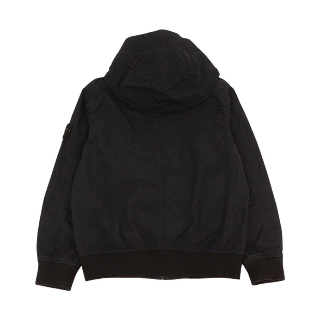 (키즈) 스톤 아일랜드 40530 나일론 코튼 캔버스 후드 블루종 블랙 - 24SS((Kids) Stone Island 40530 Nylon Cotton Canvas Hooded Blouson Black - 24SS) - 2