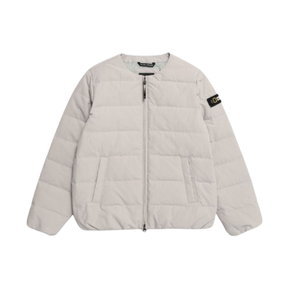 (W) 내셔널 지오그래픽 헤론 U넥 경량 덕 다운 점퍼 베이지((W) National Geographic Heron U Neck Lightweight Duck Down Jumper Beige)