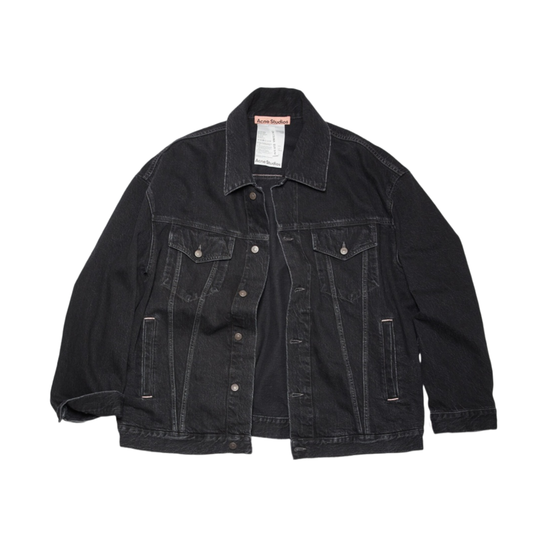 아크네 스튜디오 루즈 핏 데님 자켓 블랙