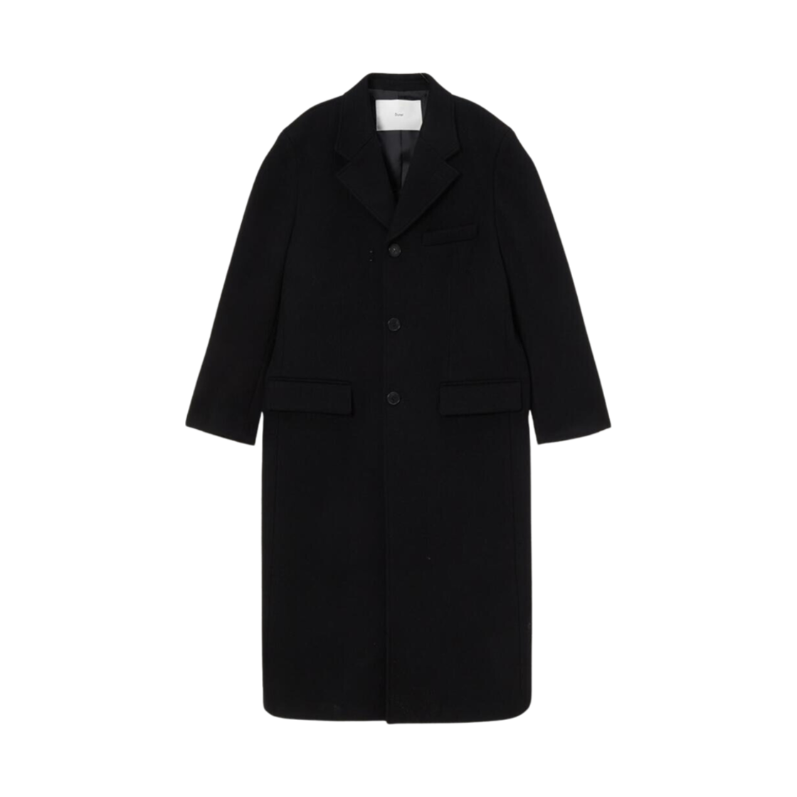 던스트 투웨이 3 버튼 캐시미어 코트 블랙(Dunst 2-Way 3 Button Cashmere Coat Black)