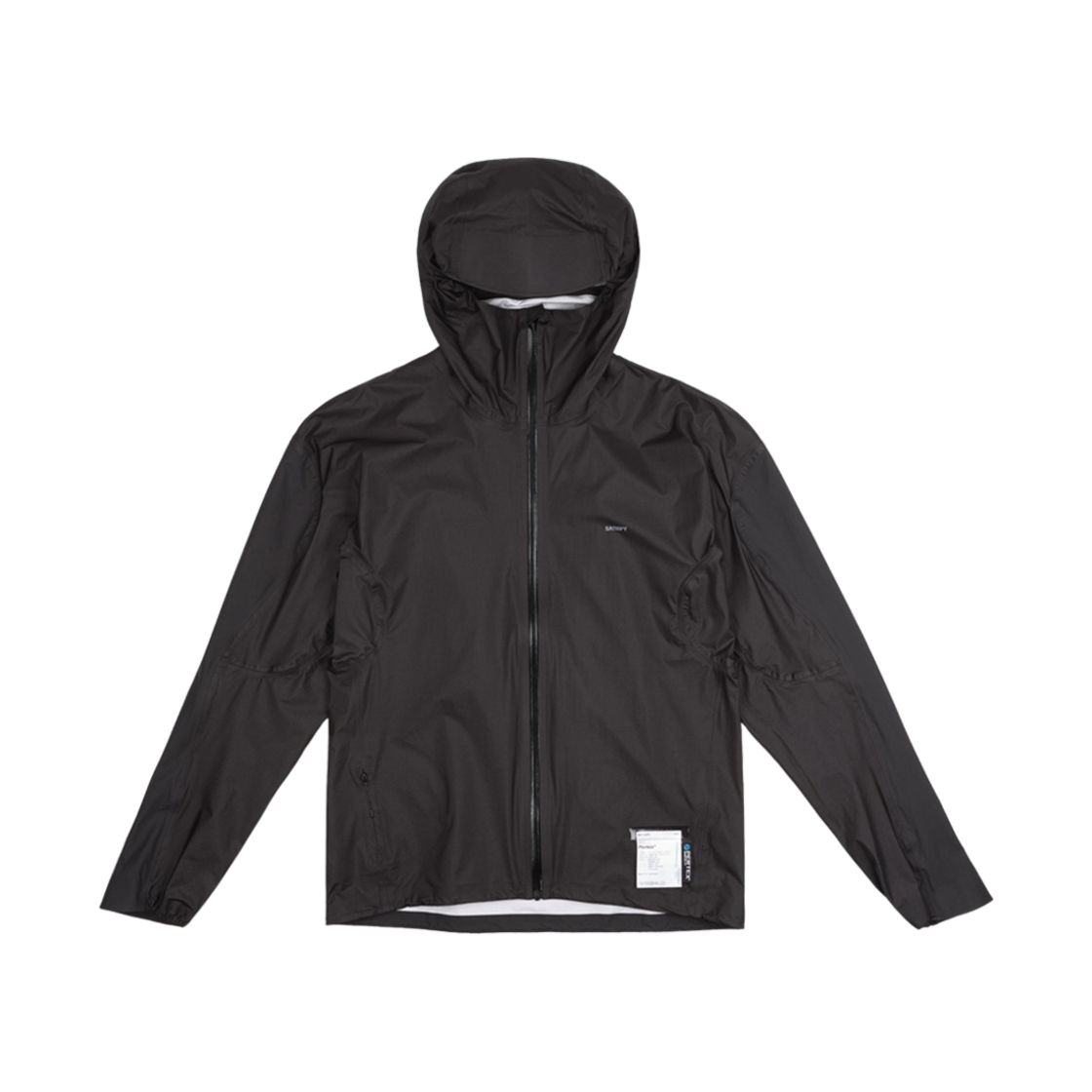 새티스파이 퍼텍스 3L 플라이 레인 자켓 블랙(Satisfy Pertex 3L Fly Rain Jacket Black)