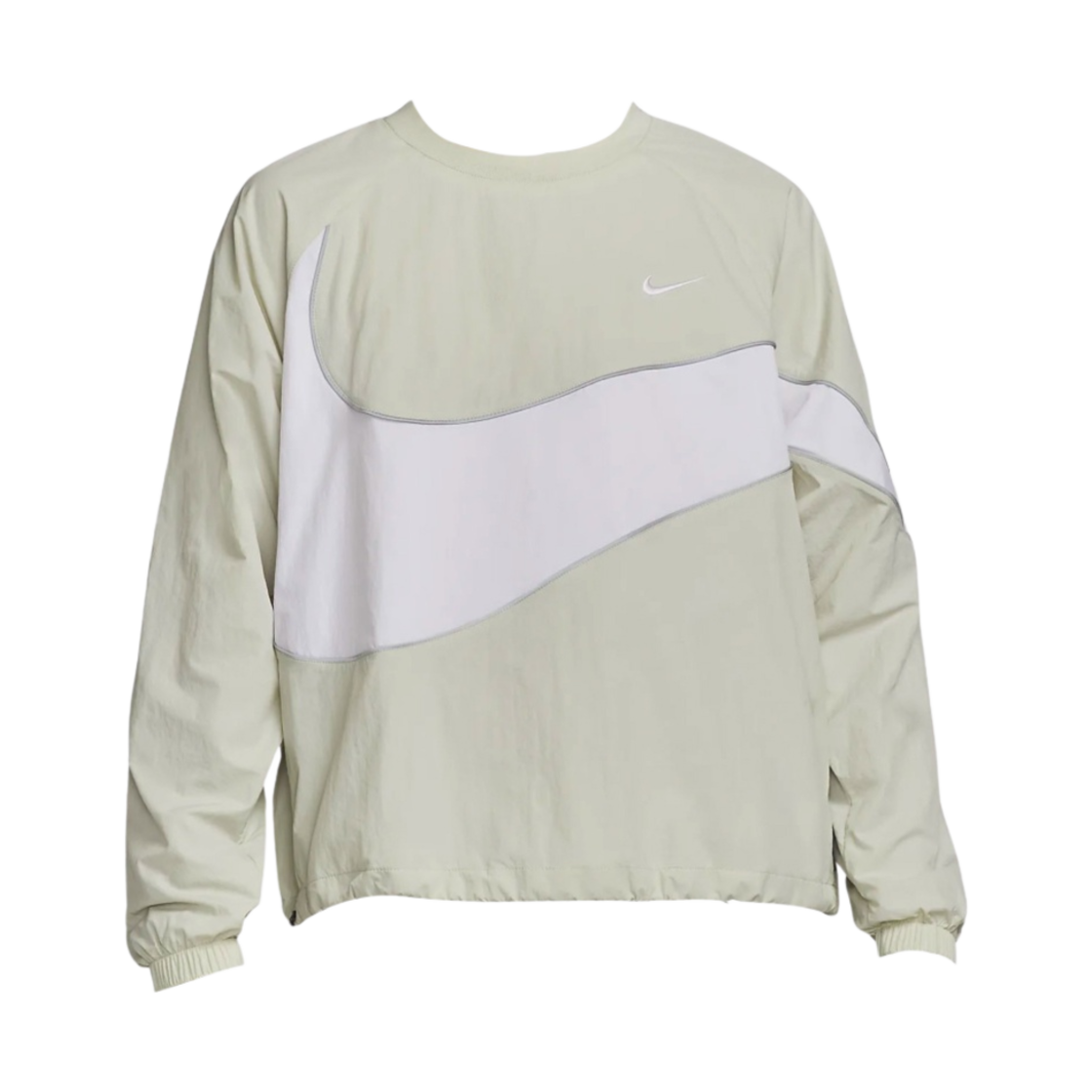 나이키 스우시 우븐 자켓 라이트 본 화이트 - 아시아(Nike Swoosh Woven Jacket Light Bone White - Asia)