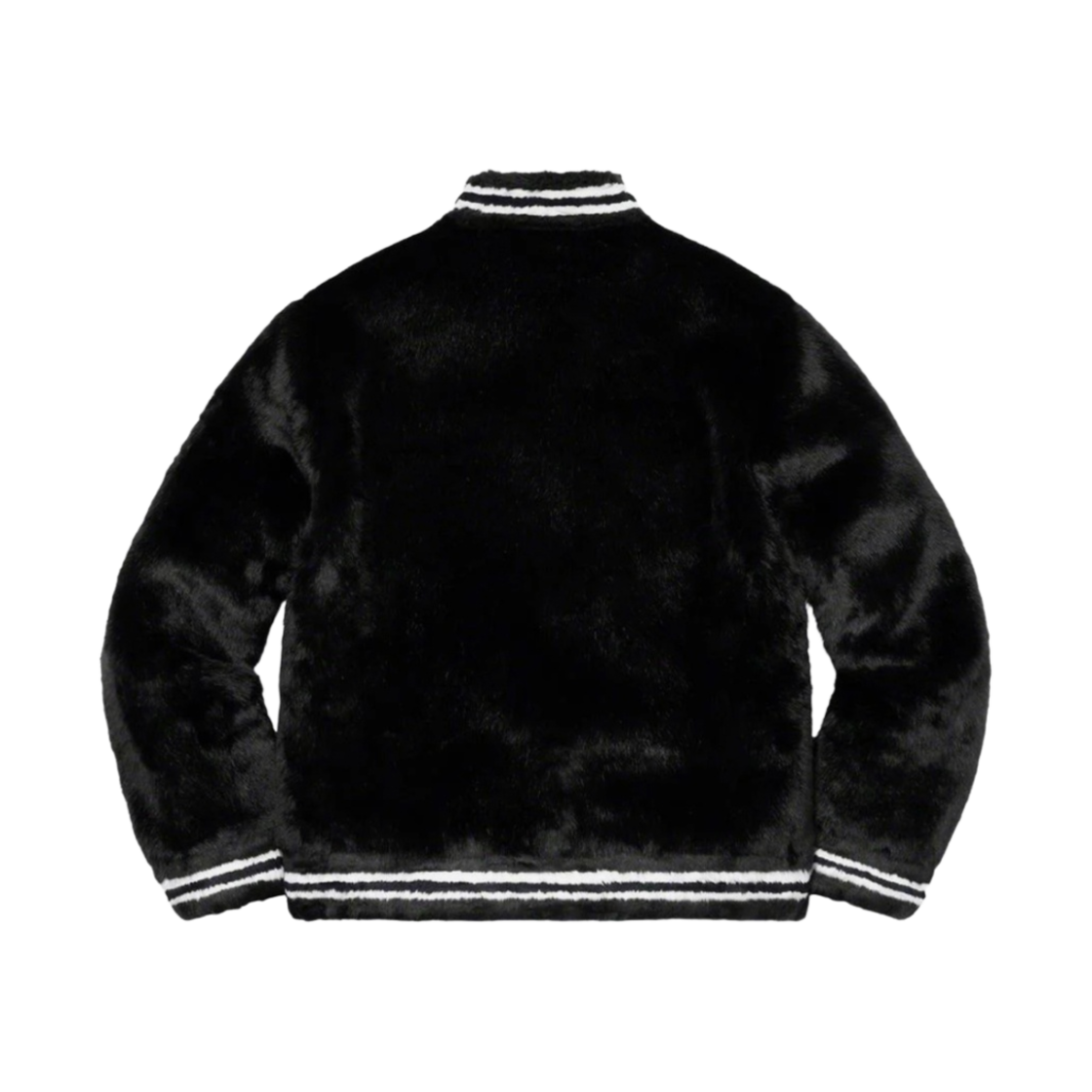 슈프림 포우 퍼 바시티 자켓 블랙 - 20SS(Supreme Faux Fur Varsity Jacket Black - 20SS) - 2