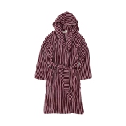 Tekla Hooded Bathrobe Red Rose